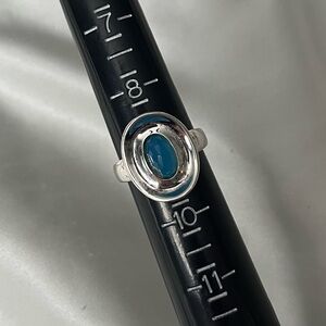 RLM Silver and Blue Oval Ring